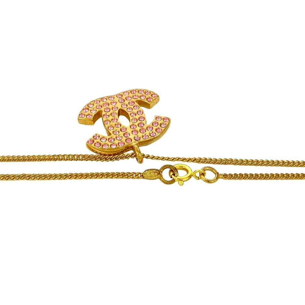 CHANEL Pink Logo Necklace - Picture 3 of 4